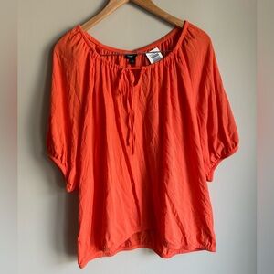 NWT Torrid Vibrant Orange Blouse‎ Size 1XL